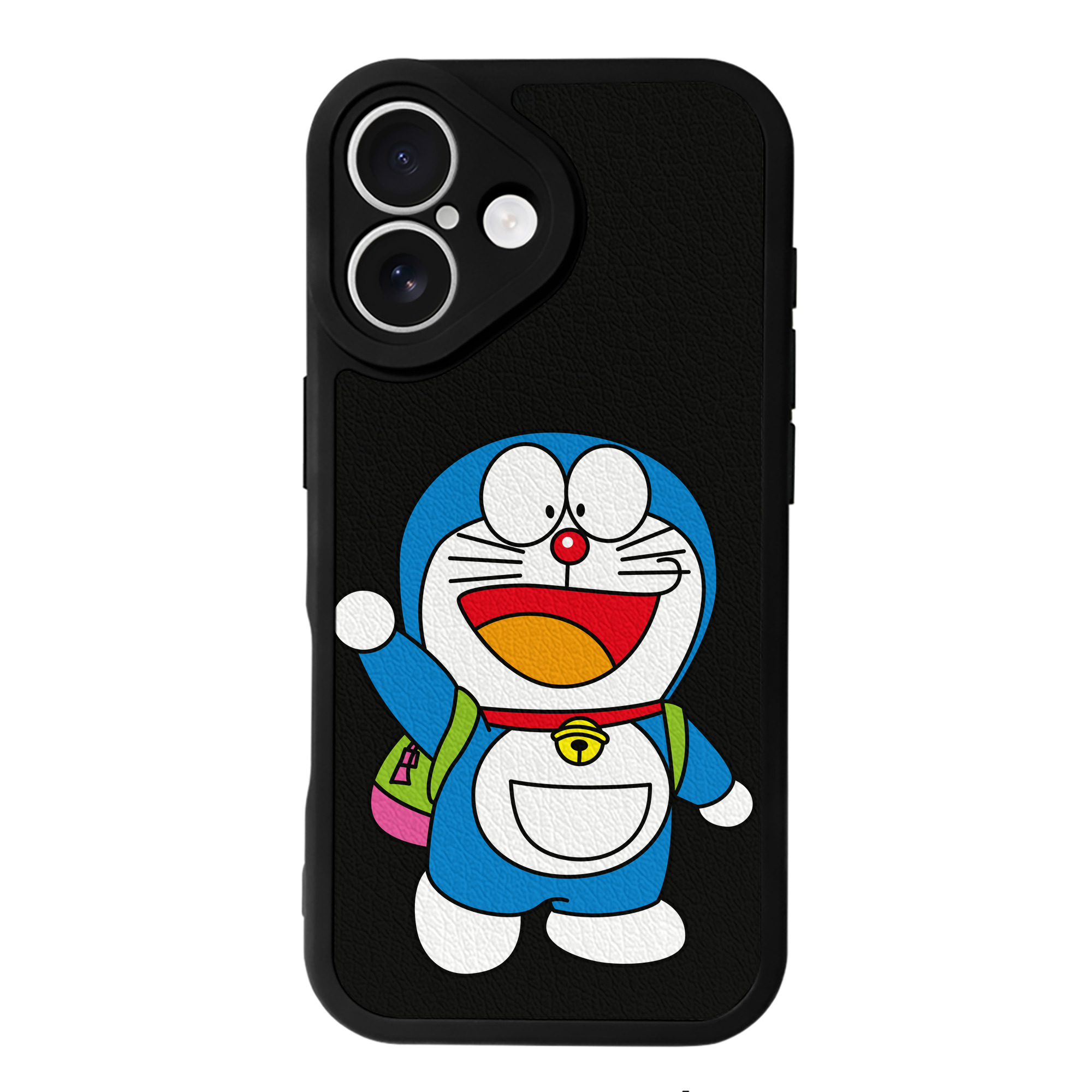 （画像用） ドラえもん Doraemon 【iPhone 16シリーズ対応】シリコンスマホケース（レザー調） 材質：シリコン